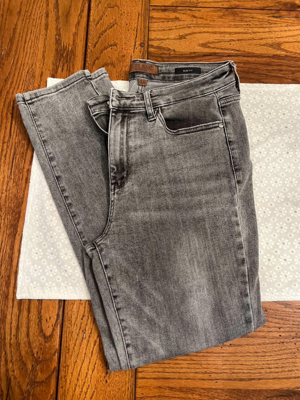 Judy Blue Gray Slim Fit Denim Jeans
